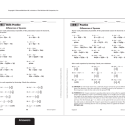 Glencoe algebra 1 answer key