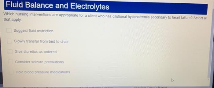 Fluid balance hesi case study