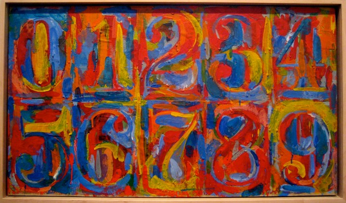 Jasper johns strokes broad sfmoma 1960